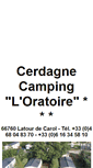 Mobile Screenshot of cerdagne-camping.com