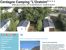 Tablet Screenshot of cerdagne-camping.com